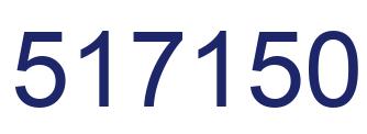 Number 517150 blue image