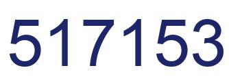 Number 517153 blue image
