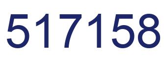 Number 517158 blue image