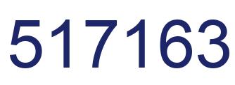 Number 517163 blue image