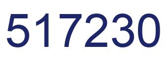 Número 517230 imagen azul