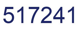 Número 517241 imagen azul