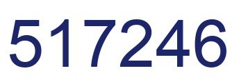 Number 517246 blue image