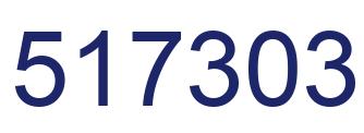 Number 517303 blue image