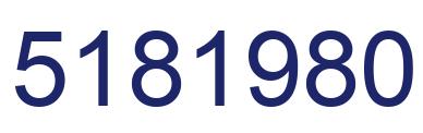 Number 5181980 blue image