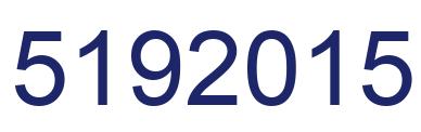 Number 5192015 blue image
