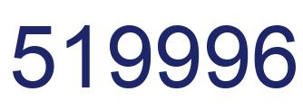 Number 519996 blue image