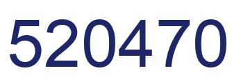 Number 520470 blue image