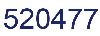 Number 520477 blue image