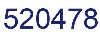 Number 520478 blue image