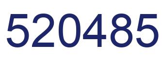 Número 520485 imagen azul