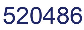Number 520486 blue image