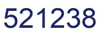 Number 521238 blue image
