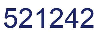 Number 521242 blue image