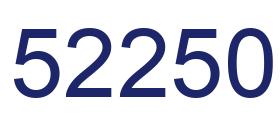 Number 52250 blue image