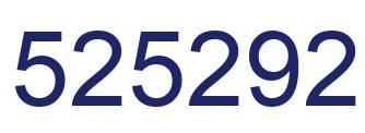 Number 525292 blue image