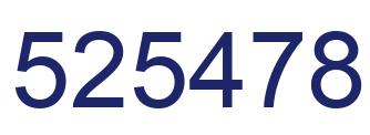 Number 525478 blue image