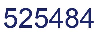 Number 525484 blue image