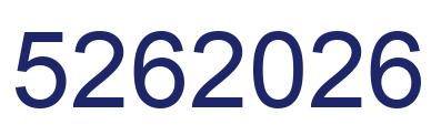 Number 5262026 blue image
