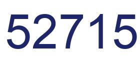 Number 52715 blue image