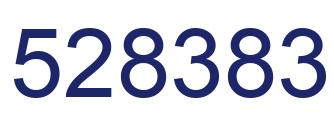 Number 528383 blue image