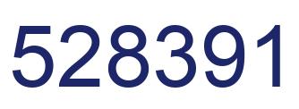 Number 528391 blue image