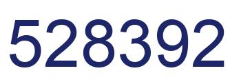 Number 528392 blue image