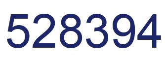 Number 528394 blue image