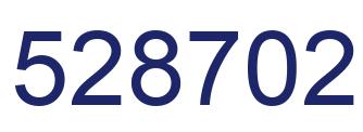 Number 528702 blue image