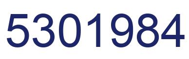 Number 5301984 blue image