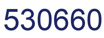 Number 530660 blue image