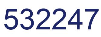 Número 532247 imagen azul