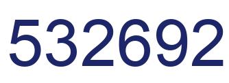 Number 532692 blue image