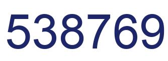 Número 538769 imagen azul