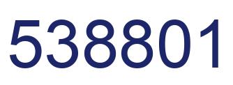 Number 538801 blue image