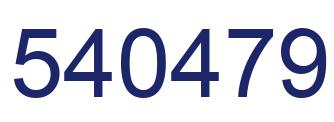 Number 540479 blue image