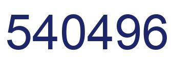 Number 540496 blue image