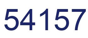 Number 54157 blue image