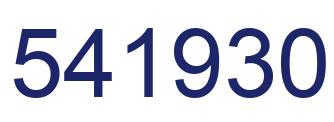 Number 541930 blue image