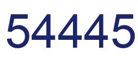 Número 54445 imagen azul
