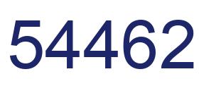 Number 54462 blue image