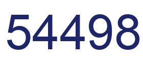 Number 54498 blue image
