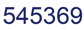 Number 545369 blue image
