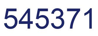 Number 545371 blue image