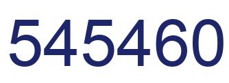 Number 545460 blue image