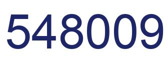 Number 548009 blue image