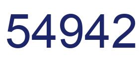 Number 54942 blue image