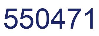Number 550471 blue image