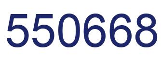 Number 550668 blue image