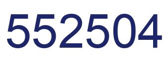 Number 552504 blue image